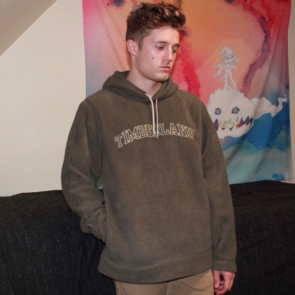 Timberland Other - Forest Green Timberland Embroidered Fleece Hoodie